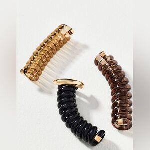 Anthropologie Coil Hair Ties - Set of 3